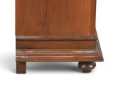 a wooden cabinet with a door and a drawer on it