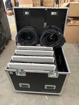 a close up of a case with three speakers inside of it