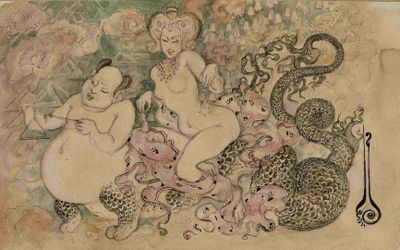 NICOLAS KALMAKOFF (1873–1955) Woman and Buddha