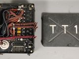 a black box with wires and wires inside of it