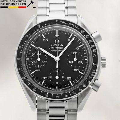 an image of a close up of a wrist watch with a black dial