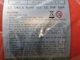 a close up of a label on a bag of food