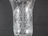 an image of a glass vase on a black background