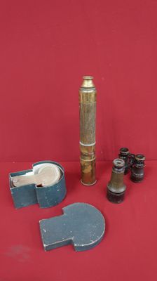a lot of items that are sitting on a red surface