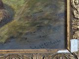 a painting of a cat sitting on a tree branch