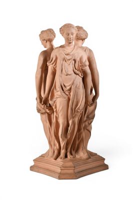 an image of a statue of two women standing next to each other