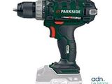 a close up of a cordless drill on a white background