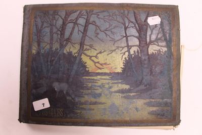 une photo d'un tableau représentant un cerf dans les bois