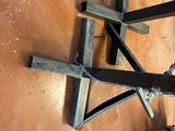 a picture of a table that has some chains on it