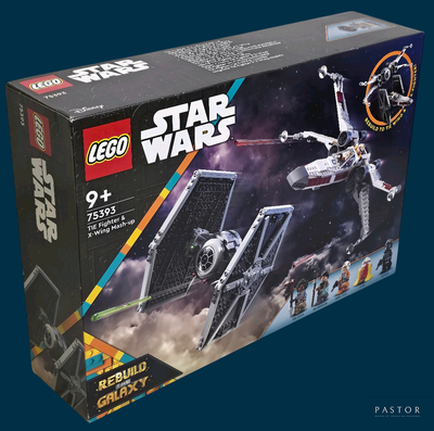 une boîte contenant un TIE Fighter Lego Star Wars