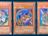 three cards of the same type of card are shown in three different positions