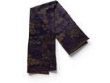 an image of a purple and gold scarf on a white background