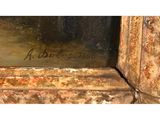 an image of a close up of a painting on a window sill
