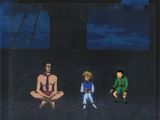 une photo montrant un groupe de personnes assises sur un plancher en bois