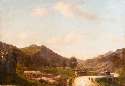 Gaetano GARIBOLDI (1815-1857). Voiture hippomobile traversan…