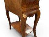 an image of a wooden table with a drawer on it
