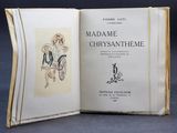 an open book with a drawing of a man on a horse