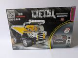 a box with a toy truck in it on a table