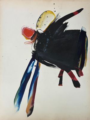 an image of a painting of a bird on a white background