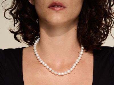 Collier de perles de culture de 8,5mm de diamètre de couleur…