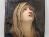 une image représentant un tableau où l'on voit une femme levant les yeux vers le ciel