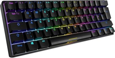 un gros plan sur un clavier d'ordinateur aux touches colorées