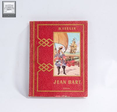 un livre rouge sur lequel figure l'image d'un pirate