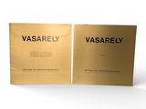 a gold foil packet with the words vasarely on it