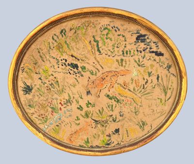 une photo d'une assiette sur laquelle est représenté un papillon