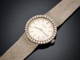 a lady ' s diamond set wrist watch