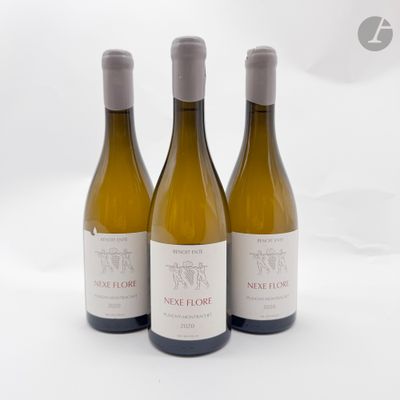 trois bouteilles de vin posées sur une table blanche