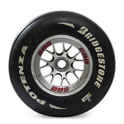 an image of a close up of a tire on a white background