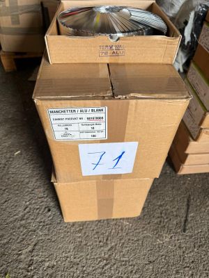 Lot comprenant 20 bandes terminales aluminium type MANCHETTE…