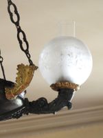 LUSTRE à quatre bras de lumière de style Restauration en tôl… (photo 4)