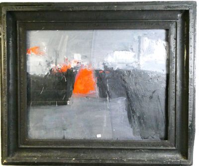 a picture of a picture of an orange object in a black frame