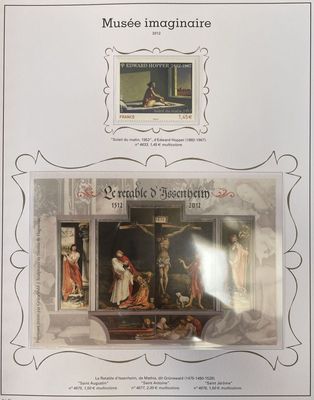 the front cover of a book with a picture of a painting on it