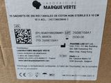 a close up of a cardboard box with a label on it