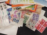 many different types of stamps on a table