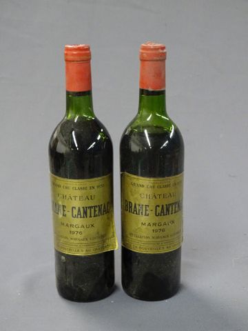 MARGAUX, CHATEAU BRANE CANTENAC, 2 bouteilles de 1976