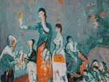an image of a painting of a group of people in a room