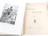 a book with a picture of a man and a dog on it