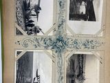 four pictures of a man and a woman in the same picture