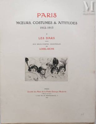 paris costumes and attitudess, 1912 - 1915, les bars