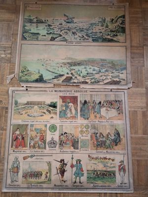 une photo d'un tableau accroché au mur d'un immeuble
