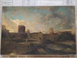 an image of a painting on a wall of a building