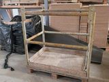 a lot of boxes and pallets in the warehouse