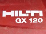 a close up of a red dumpster with the word hilff on it