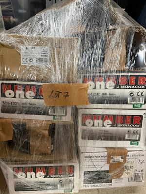 Lot de 9 haut-parleurs neufs comprenant : 4 Monacor SPH-170 …