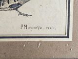 une image d'un oiseau dessiné sur une feuille de papier