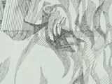 a drawing of a woman with a hat on her head